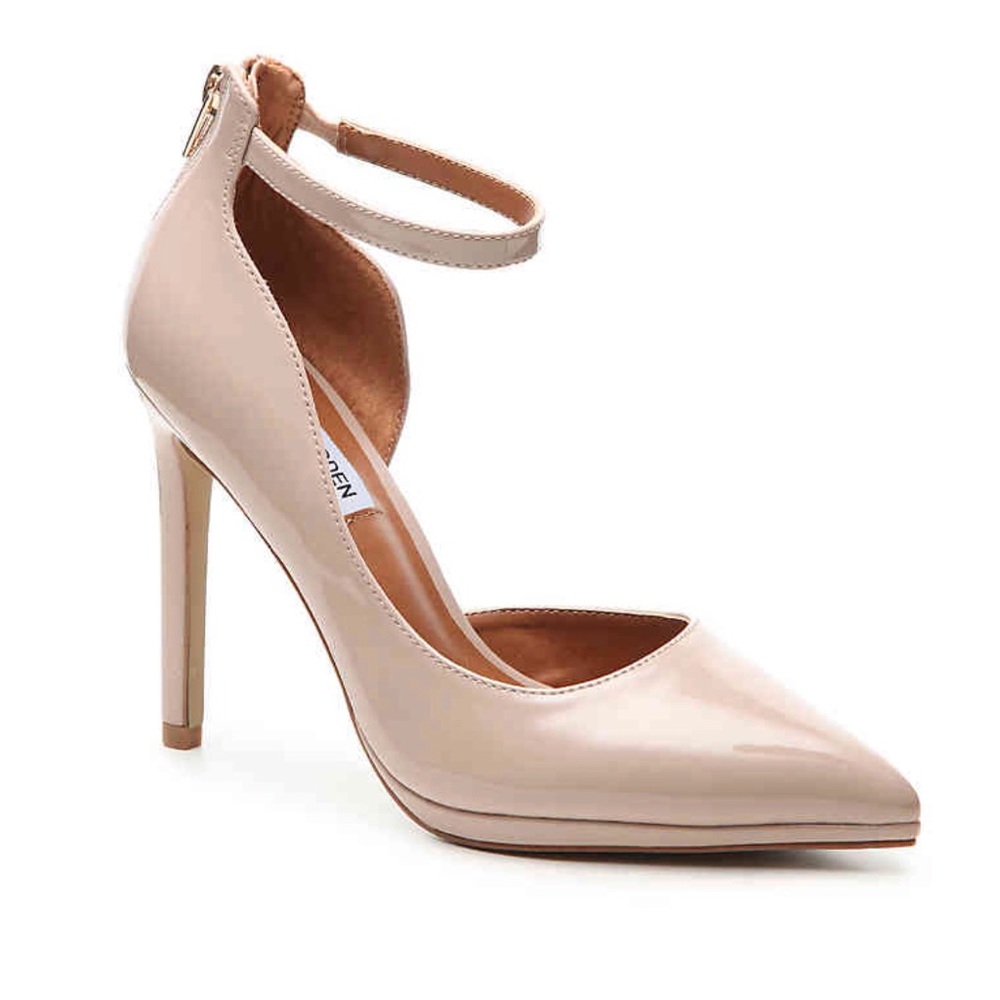 Steve Madden Hartly Pump Nude Faux Patent